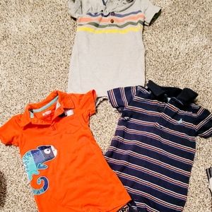 6pc. 18mths. Baby Boys Rompers. Carter's.